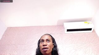 Amarantha_love69 - A mulatto woman fucks herself with a big rubber cock in her ass and cum hard from it