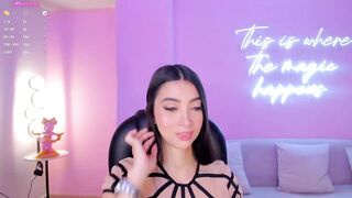 ValeriaVelvet - [brunette sits chatting and is embarrassed to undress in front of the camera and show her naked body