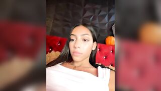 Ema_azel - Mulatto in a beautiful dress sweetly chats and teases in front of the camera