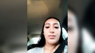 Hannahoff - Brunette rides a car and chats sweetly with a chat