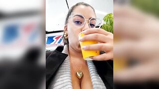 Emily_Wane - Milf poses for the camera right on the street and chats sweetly