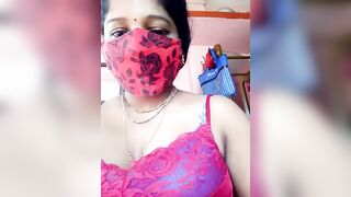 sweet_rasmalai -Indian girl teases her big tits in front of the camera and sweet talks her way to the camera