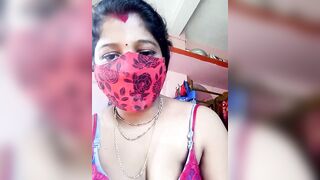 sweet_rasmalai -Indian girl teases her big tits in front of the camera and sweet talks her way to the camera