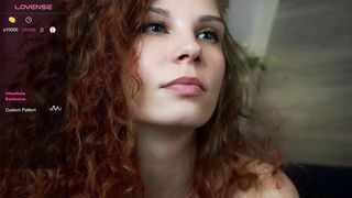 MerylBrabazon - curly-haired young babe sweetly chatting and teasing in front of the camera.