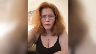 AurburnMayhem - Redheaded babe sweetly chatting and teasing in front of the camera