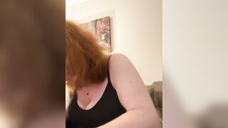 AurburnMayhem - Redheaded babe sweetly chatting and teasing in front of the camera