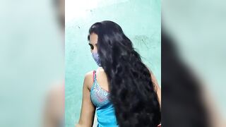 Luv_Adite20 - Brunette Indian girl sits in clothes and chats in front of the camera