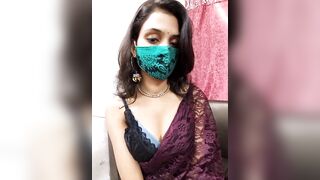 Sexy-ashi -Indian with small tits teasing in front of the camera