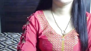 anni_mahi -indian girl teases in front of camera in clothes and doesn't want to undress