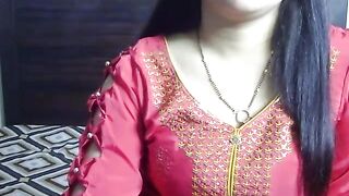 anni_mahi -indian girl teases in front of camera in clothes and doesn't want to undress