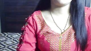 anni_mahi -indian girl teases in front of camera in clothes and doesn't want to undress