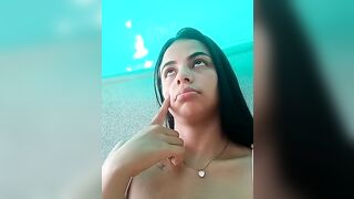 pamela-shadya - A mulatto woman with small tits getting spit up in the street