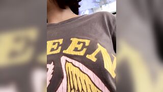 Lia_sex69 - Baby girl shows herself in a t-shirt and doesn't want to take off her clothes