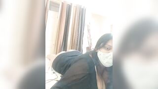 monika2M -Lush Latina sweetly chatting and teasing in her clothes in front of the camera