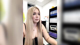 CherryAuroraa -Young secretary having a nice chat at work.