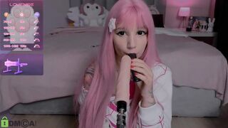 GhostGirlLotty - Young anime girl sucking a rubber dick.