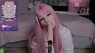 GhostGirlLotty - Young anime girl sucking a rubber dick.