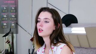 MarybethSnow -Young bitch dances in her clothes in front of the camera