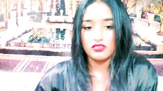 IndianAngel4u -Brunette sweetly chatting and teasing in front of the camera