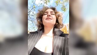 KarenScot -baby young cute chat and film herself on the street in clothes