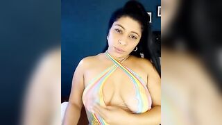 Lashmy111 - Latina in a bodysuit teases in front of the camera and chats sweetly