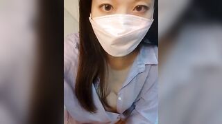 Lu_Nana -Cute Asian girl chats and teases in front of the camera in a shirt