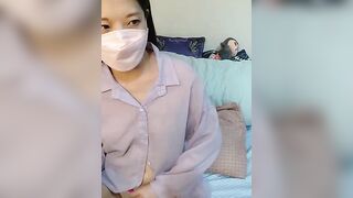 Lu_Nana -Cute Asian girl chats and teases in front of the camera in a shirt