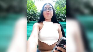 -VICKKY - Young mulatto chats sweetly and teases in front of the camera