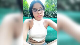 -VICKKY - Young mulatto chats sweetly and teases in front of the camera