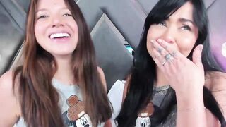 emperatriz_reyes - Two young babes have a nice chat and tease in front of the camera