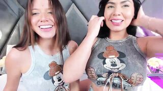 emperatriz_reyes - Two young babes have a nice chat and tease in front of the camera