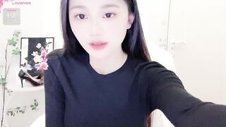 BEGONIA-- - Young Asian babe chats sweetly and teases in front of the camera