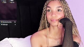 DaannaStone - Young Latina sweetly chatting and teasing in front of the camera