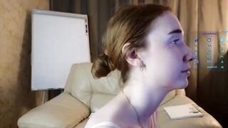 DellaBell - Skinny babe sweetly chatting and teasing in pretty lingerie n