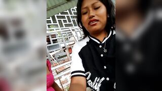 Karol-kamila19 - [Indian girl masturbates her pussy on camera outdoors and gets pleasure