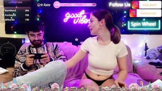 MrAndMrsSavage -Young couple chatting sweetly and teasing in front of the camera