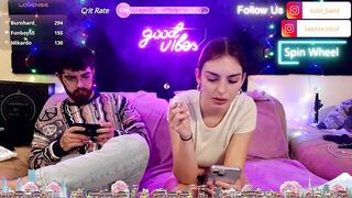 MrAndMrsSavage -Young couple chatting sweetly and teasing in front of the camera