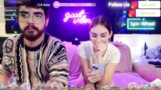 MrAndMrsSavage -Young couple chatting sweetly and teasing in front of the camera