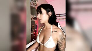 Ale_Lewis - Brunette with tattoos chats sweetly and teases in front of the camera