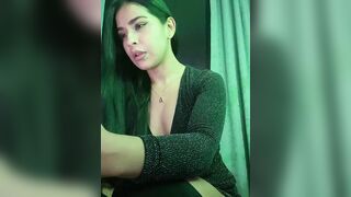 Nikothyna - Charming babe in a dress sweetly chats and teases in front of the camera