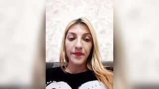 RileyLanaxxx -  Blonde milf with small tits shows her pussy on camera and masturbates with her fingers