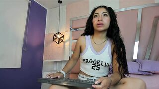 Meloddy_555 -  Young babe sweetly chatting and teasing in front of the camera