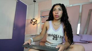 Meloddy_555 -  Young babe sweetly chatting and teasing in front of the camera