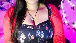 _Tannushree - Brunette teasing in front of the camera and sweet chatting with the chat room