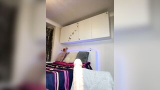 EllyChantal_11 -  Young babe with small tits cutely chats and teases in front of the camera