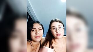 GiiirlPower - [Horny lesbians tease in front of the camera and chat sweetly