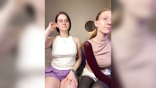 Jitoon_Exe -  Lesbians passionately kissing on the bed on camera and groping each other