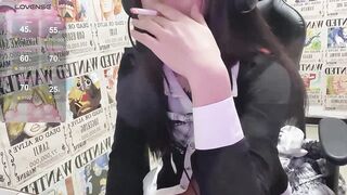 SNAKEgirlQAQ - Young Asian girl in clothes sweetly chatting and teasing in front of the camera