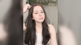 _SweetCandyy - Young babe talks sweetly and is shy about undressing on camera