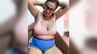 anastasia_and_jordan -  Milf with big tits cutely chats and teases in front of the camera